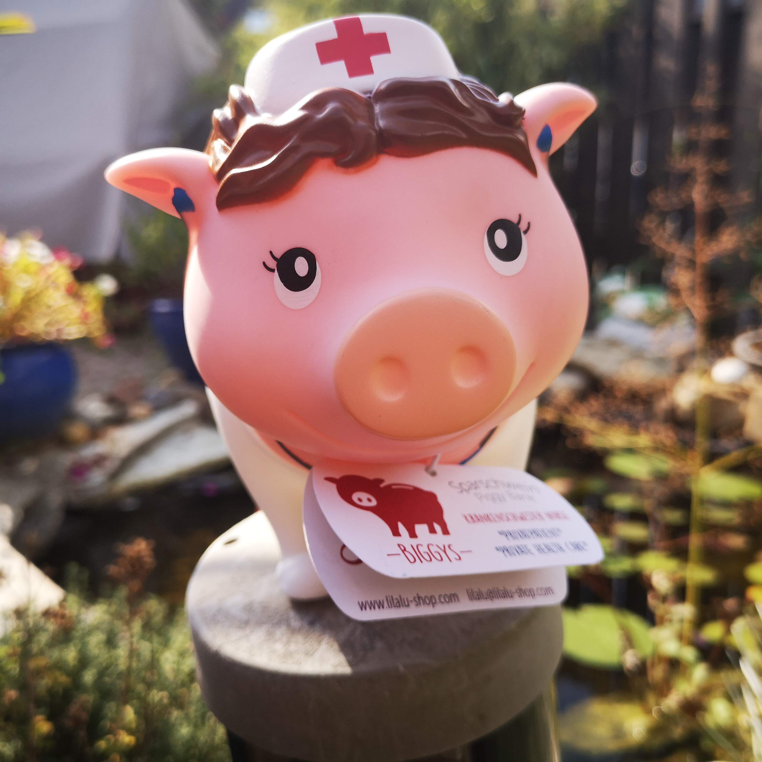 LILALU 9004 Spardose Arzthelferin BIGGYS Krankenschwester Sparschwein